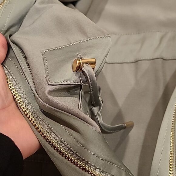 Chicos womens light sage green rayon sinched waist jacket size small - Picture 6 of 9